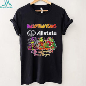 Allstate x Grinch it’s the most wonderful time of the year happy HalloThanksMas shirt