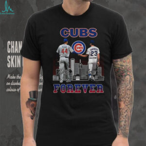 Anthony Rizzo and Ryne Sandberg Chicago Cubs Baseball MLB Forever signatures shirt