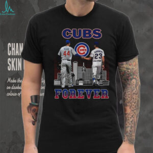Anthony Rizzo and Ryne Sandberg Chicago Cubs Legends Cubs forever signature shirt