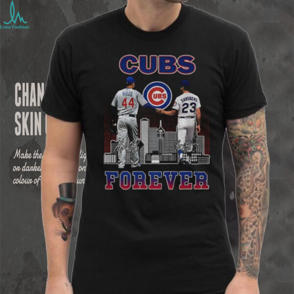 Anthony Rizzo and Ryne Sandberg Chicago Cubs Legends Cubs forever signature shirt