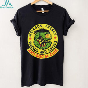 Anti Social Club weirdos freaks wackos and creeps logo shirt