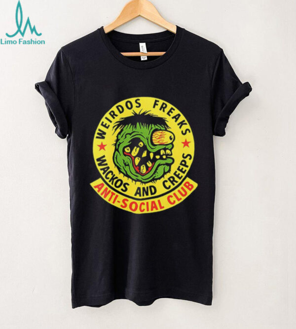 Anti Social Club weirdos freaks wackos and creeps logo shirt