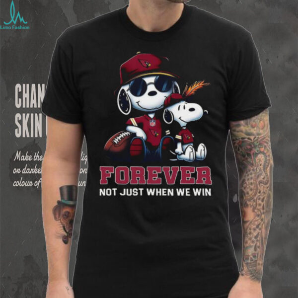 Arizona Cardinals Peanuts Snoopy Forever shirt