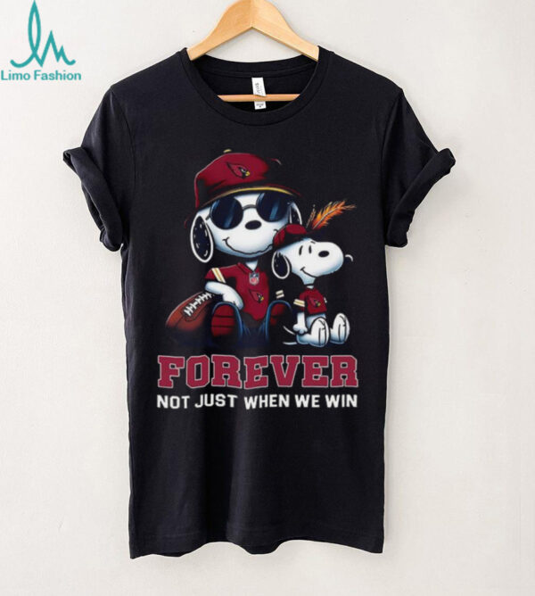 Arizona Cardinals Peanuts Snoopy Forever shirt