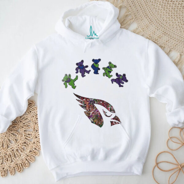 Arizona Cardinals x Grateful Dead night 2025 bears logo shirt