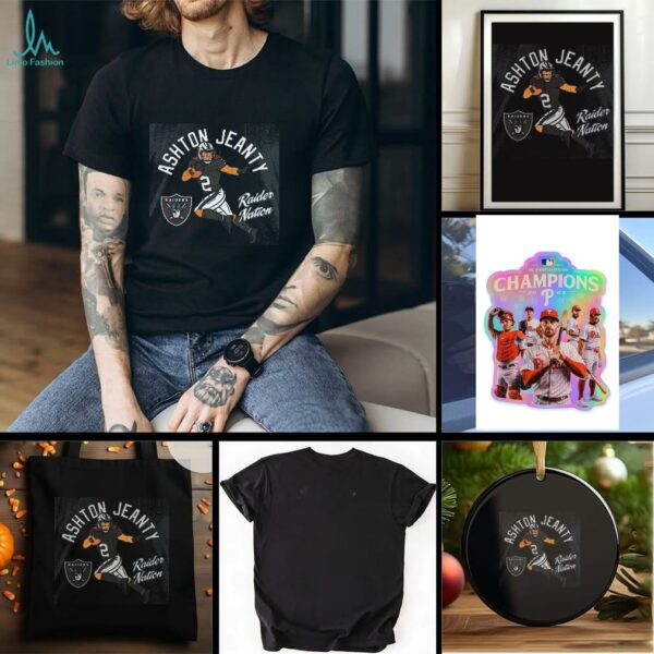 Ashton Jeanty Las Vegas Raiders player Illustrative Pack shirt