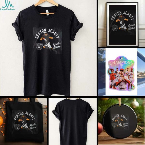 Ashton Jeanty Las Vegas Raiders player Illustrative Pack shirt