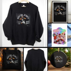 Ashton Jeanty Las Vegas Raiders player Illustrative Pack shirt
