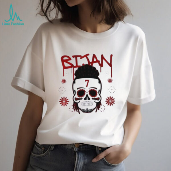 Atlanta Falcons Bijan Robinson Sugar Skull Floral Remix shirt