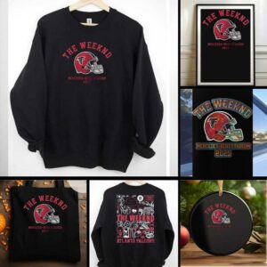 Atlanta Falcons x The Weekend After Hours til Dawn tour helmet shirt