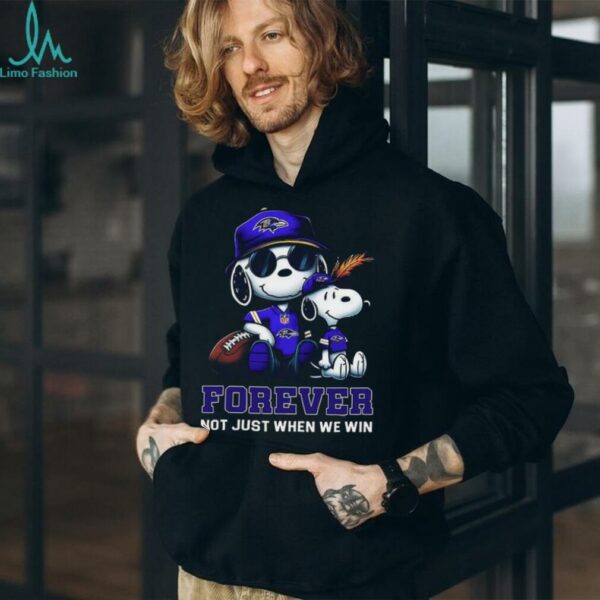 Baltimore RavensPeanuts Snoopy Forever shirt