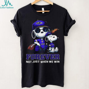 Baltimore RavensPeanuts Snoopy Forever shirt