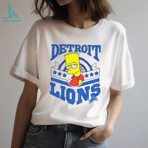 Bart x Detroit Lions Football NFL 2025 cartoon shirt
