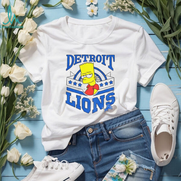 Bart x Detroit Lions Football NFL 2025 cartoon shirt