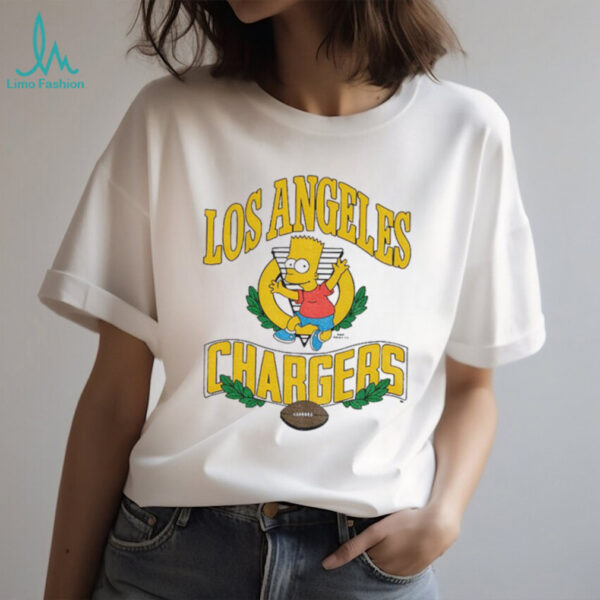 Bart x Los Angeles Chargers Football NFL 2025 cartoon shirt