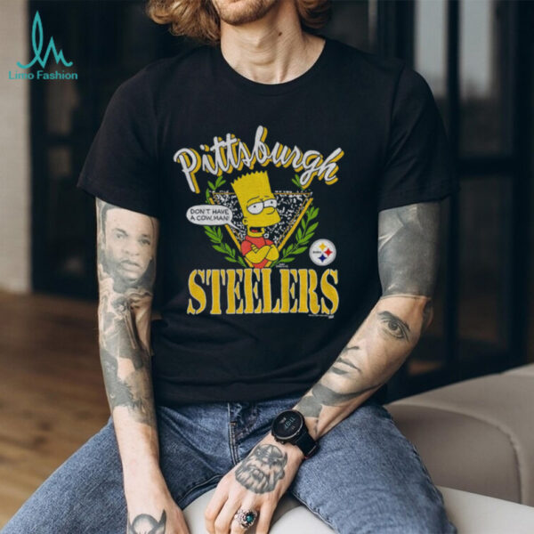 Bart x Pittsburgh Steelers Football NFL 2025 don’t have a cow man shirt