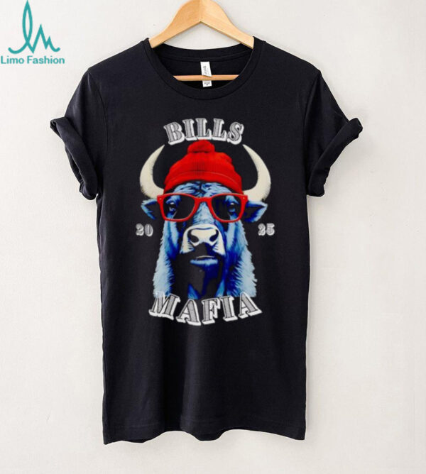 Bills Mafia 2025 Buffalo Wearing Beanie Sunglasses shirt