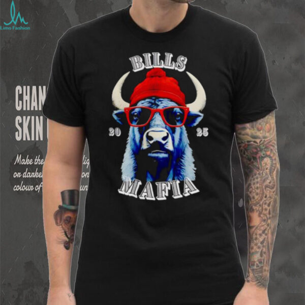 Bills Mafia 2025 Buffalo Wearing Beanie Sunglasses shirt