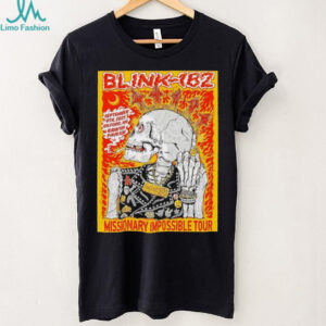 Blink 182 Sept 9th 2025 Gilford NH Bank Pavilion Missionary Impossible Tour shirt