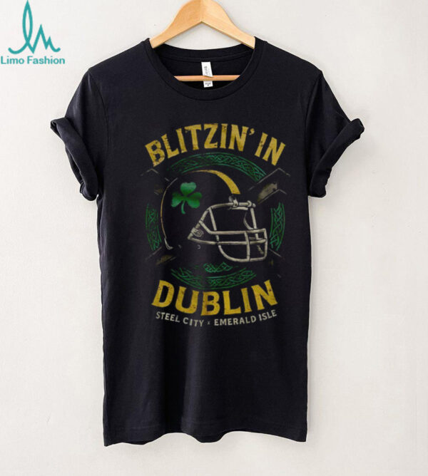 Blitzin’ in Dublin Pittsburgh Steelers x Ireland Football shirt