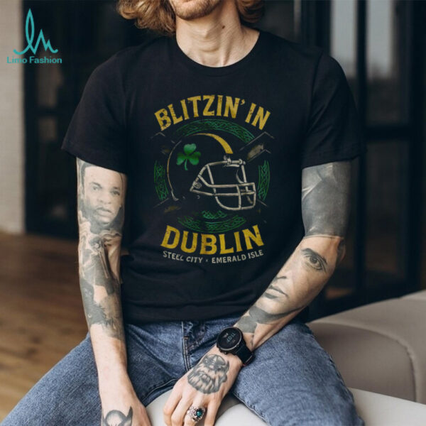 Blitzin’ in Dublin Pittsburgh Steelers x Ireland Football shirt