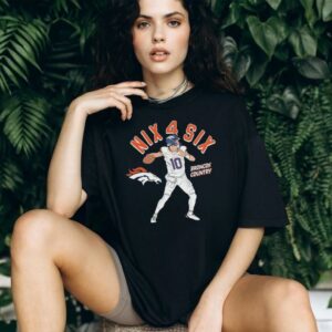 Bo Nix Denver Broncos Player Illustrative Pack shirt