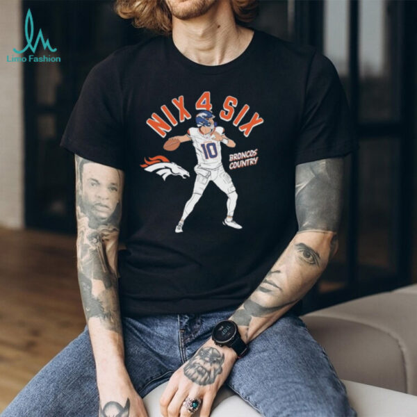 Bo Nix Denver Broncos Player Illustrative Pack shirt