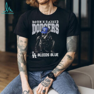 Born X Raised Dodgers LA Bleeds Blue T Shirt