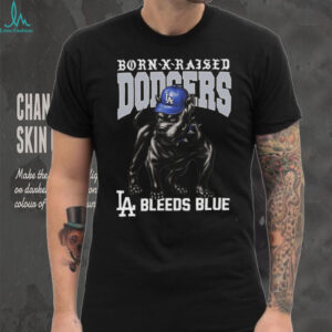 Born X Raised Dodgers LA Bleeds Blue T Shirt