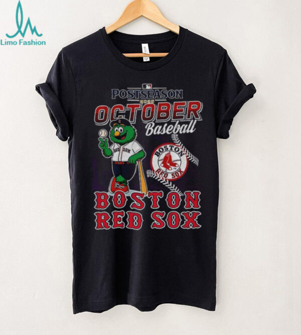 Boston Red Sox 2025 Postseason October Baseball Mascot shirt