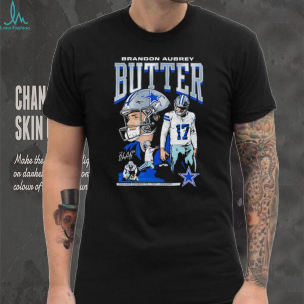Brandon Aubrey kicker Dallas Cowboys football signature shirt