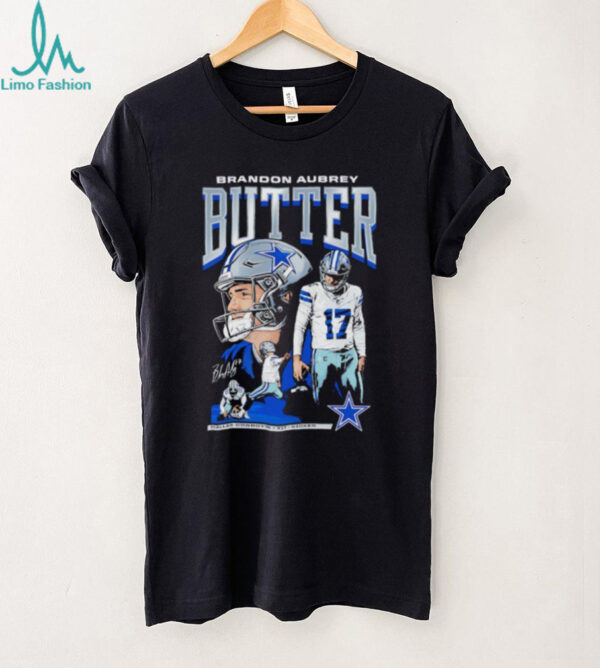 Brandon Aubrey kicker Dallas Cowboys football signature shirt
