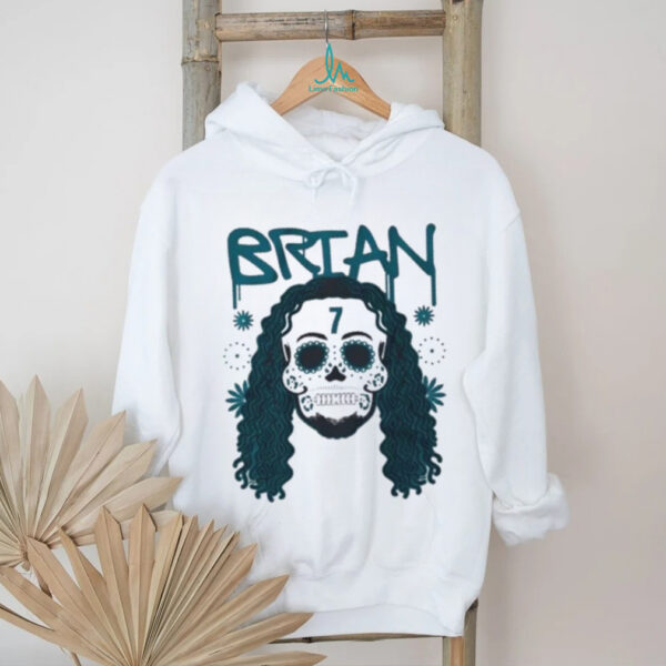 Brian Thomas Jr Sugar Skull Floral Remix shirt