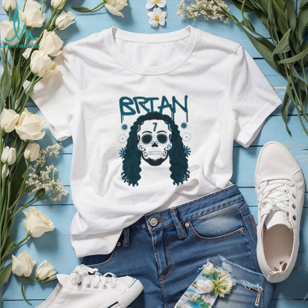 Brian Thomas Jr Sugar Skull Floral Remix shirt
