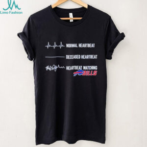 Buffalo Bills Football NFL normal heartbeat deceased heartbeat heartbeat watching shirt
