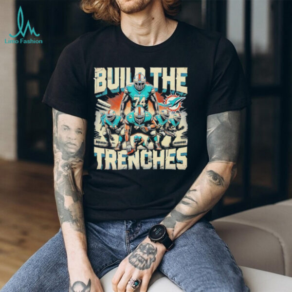 Build the Trenches Miami Dolphins football shirt