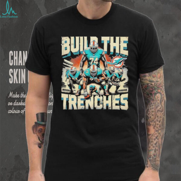 Build the Trenches Miami Dolphins football shirt