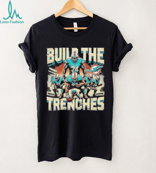 Build the Trenches Miami Dolphins football shirt