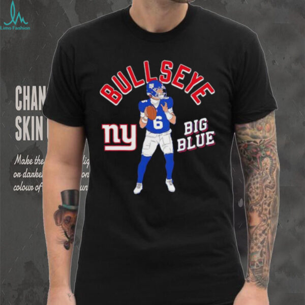 Bullseye Big Blue NY Giants 6 cartoon player football shirt