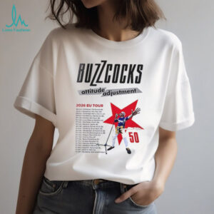 Buzzcocks Attitude Adjustment 2026 EU tour schedule dates list shirt