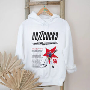 Buzzcocks Attitude Adjustment 2026 EU tour schedule dates list shirt