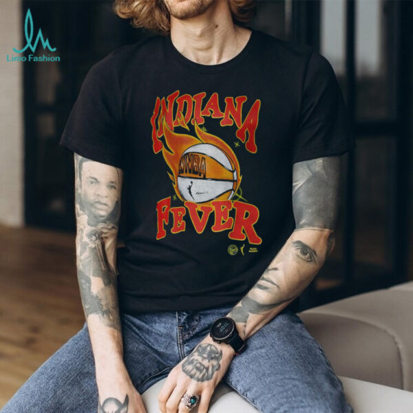 Caitlin Clark wearing Indiana Fever WNBA Basketball fire logo art vintage shirt