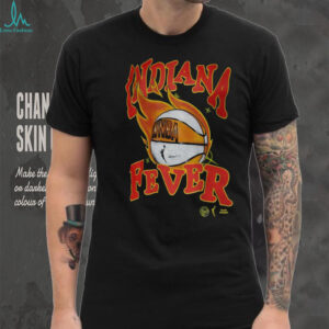 Caitlin Clark wearing Indiana Fever WNBA Basketball fire logo art vintage shirt