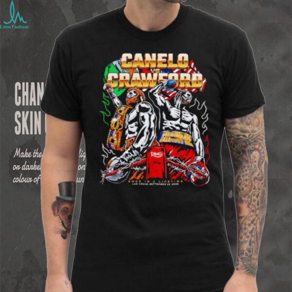Canelo Crawford Once In A Lifetime Las Vegas Sep 13 2025 shirt