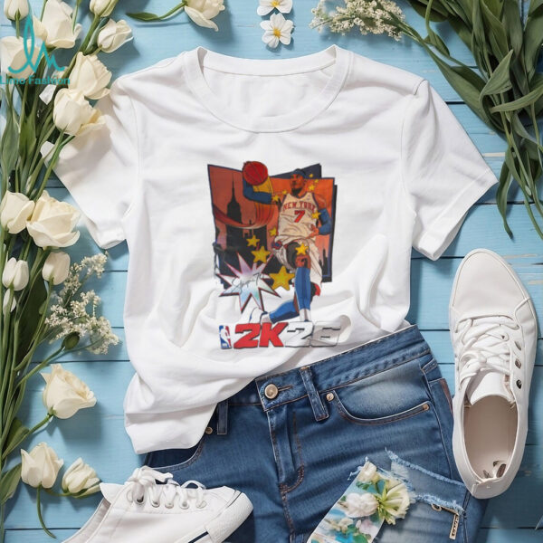 Carmelo Anthony New York Knicks basketball 2k26 NBA cartoon shirt