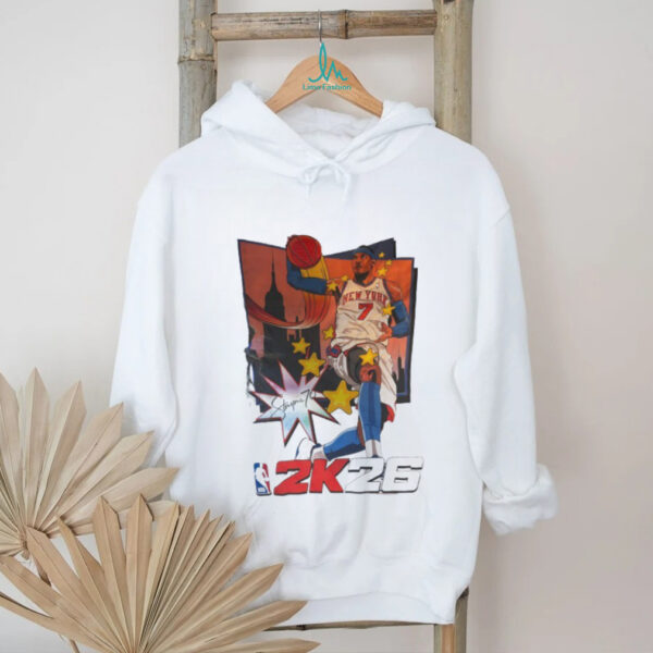 Carmelo Anthony New York Knicks basketball 2k26 NBA cartoon shirt
