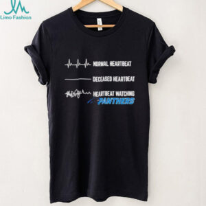 Carolina Panthers Football NFL normal heartbeat deceased heartbeat heartbeat watching shirt
