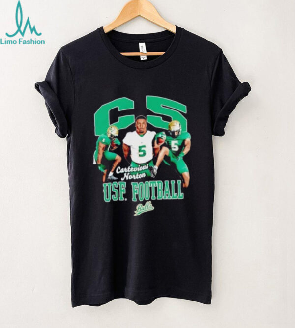 Cartevious Norton 90s triple player South Florida shirt