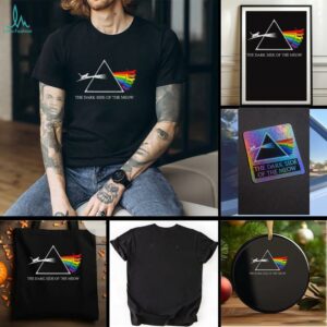 Cat rainbow the dark side of the meow t shirt