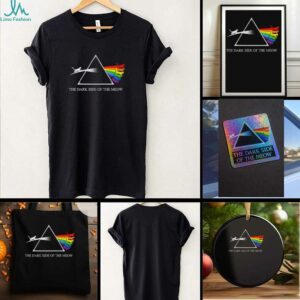 Cat rainbow the dark side of the meow t shirt